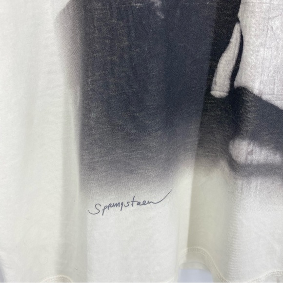 Clinch Collections Bruce Springsteen Acoustic Mens T-shirt in Vintage White SZ M - Picture 9 of 11